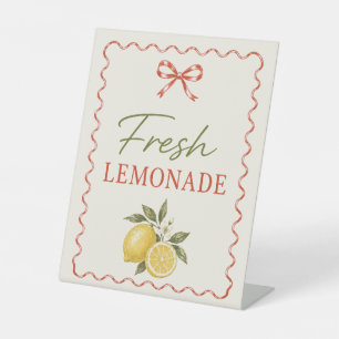 Fresh Lemonade Italian Market Baby Shower Pedestal Sign