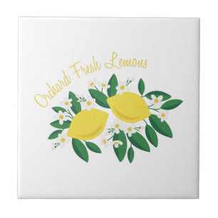 Fresh Lemons Ceramic Tile