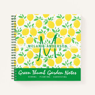 Fresh Lemons Gardeners Journal Gardenning