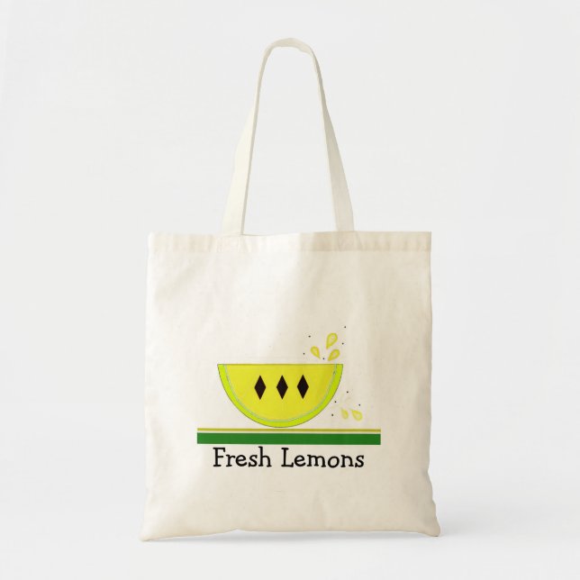 Fresh Lemons Tote Bag (Front)