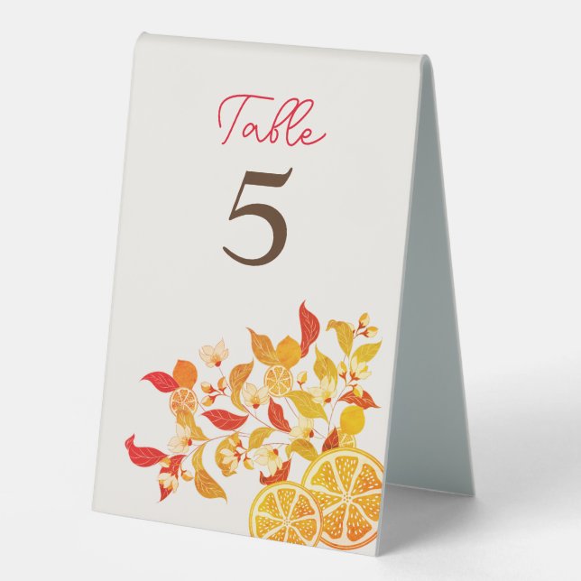 Fresh Lemony Love Citrus Foliage Wedding (Front)