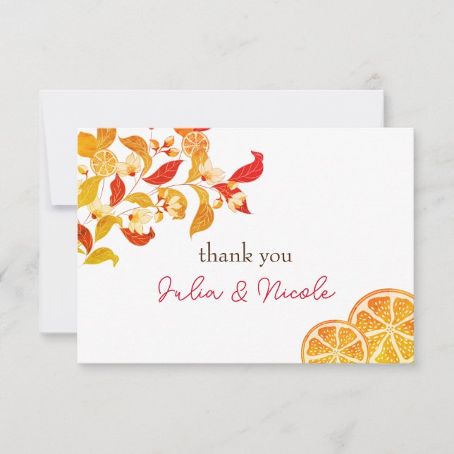 Fresh Lemony Love Citrus Foliage Wedding (Front)