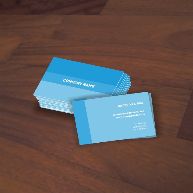 Fresh Light Blue Contemporary Transparency Square Business Card (Creator Uploaded)