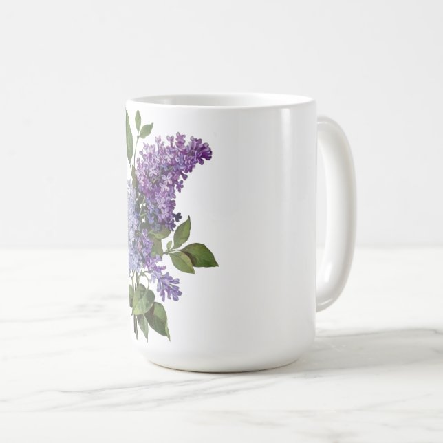 Fresh Lilacs - French Country Home Decor Coffee Mug (Front Right)