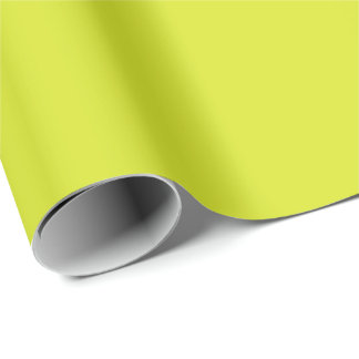 Fresh Lime Green Modern Solid Colour Pattern Wrapping Paper