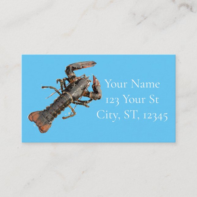 Fresh Maine Lobster Thunder_Cove Business Card (Front)