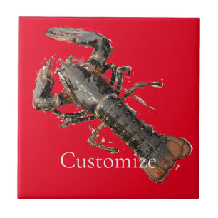 Fresh Maine Lobster Thunder_Cove Ceramic Tile