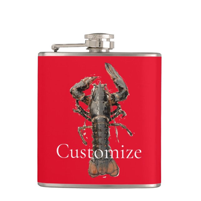 Fresh Maine Lobster Thunder_Cove Hip Flask (Front)