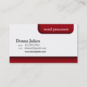 Fresh Modern File Tab ALL PURPOSE DIY Business Card