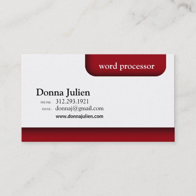 Fresh Modern File Tab ALL PURPOSE DIY Business Card (Front)