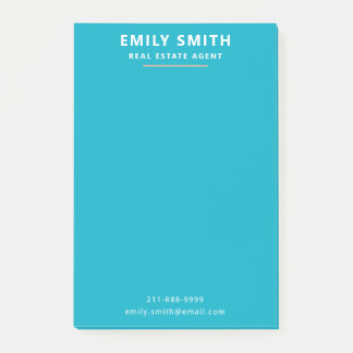 Fresh & Modern Real Estate Agent Realtor Post-it Notes