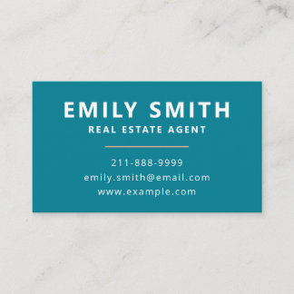 Fresh & Modern Real Estate Agent Realtor QR code Business Card