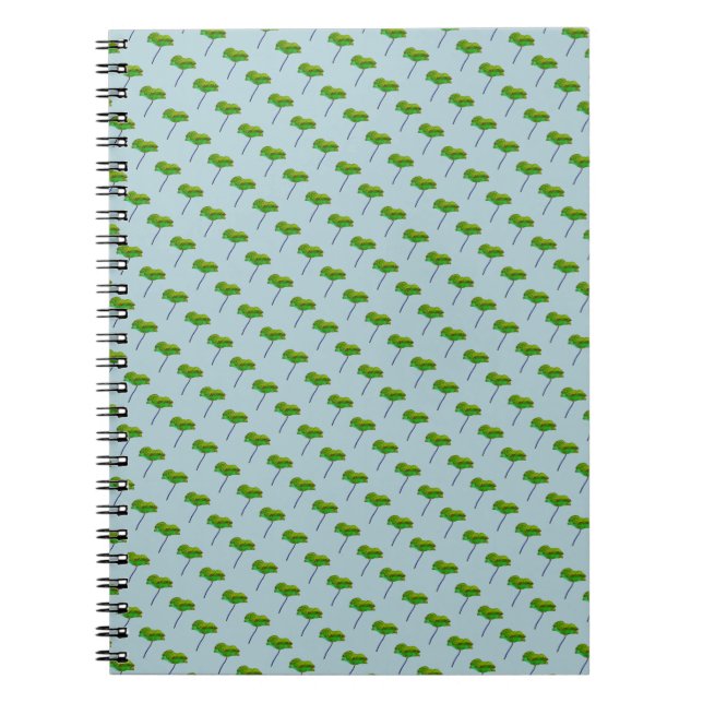 Fresh modern romantic poppy flower floral print notebook (Front)