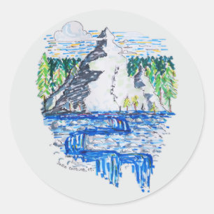 Fresh Mountain Classic Round Sticker