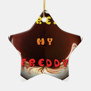 Fresh My Freddy Art Print Ceramic Tree Decoration