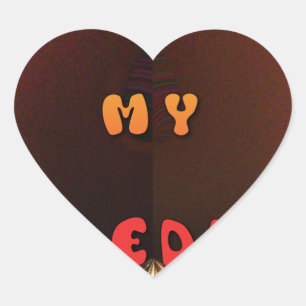 Fresh My Freddy Art Print Heart Sticker