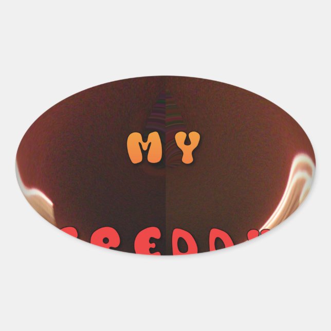 Fresh My Freddy Art Print Oval Sticker (Front)