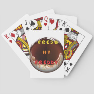 Fresh My Freddy Art Print Playing Cards