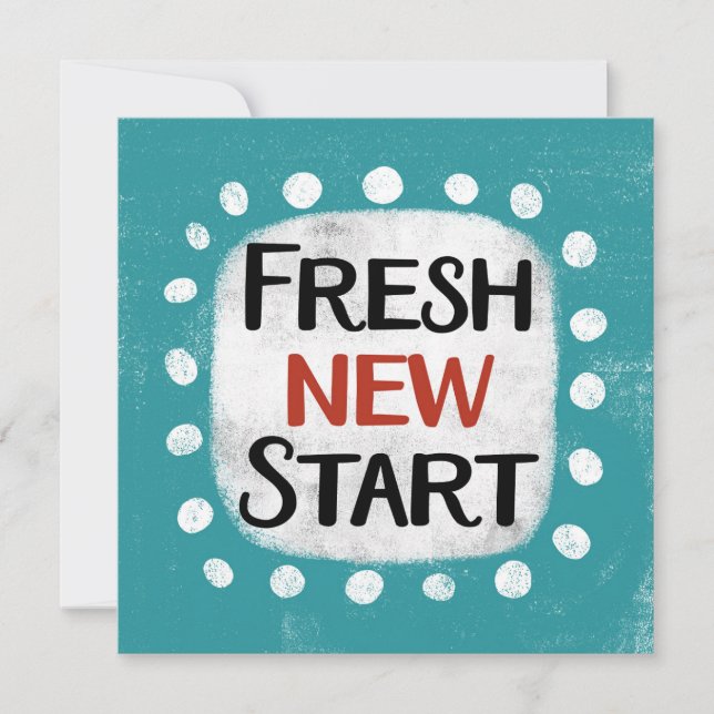 Fresh New Start Greeting Card (Front)