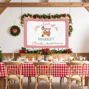 Fresh off market Christmas Bridal Shower welcome Banner