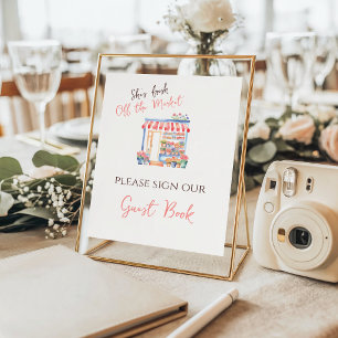 Fresh Off Market Floral Bridal Shower Guest Poster