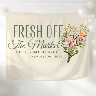 Fresh Off the Market Banner Custom She's Fresh Off Tapestry