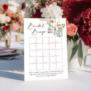 Fresh Off The Market Bingo Bridal Shower Game Card