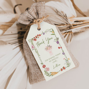 Fresh Off the Market Bridal Shower 1st Birthday Gift Tags