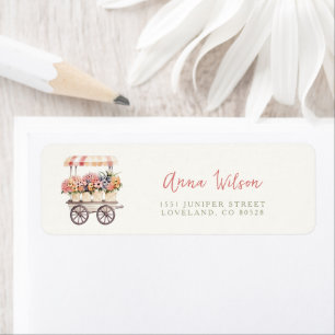 Fresh off the Market Bridal Shower Address Return Address Label