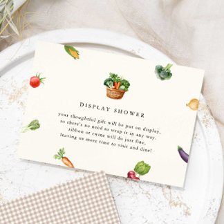 Fresh Off The Market Bridal Shower Display Shower Enclosure Card