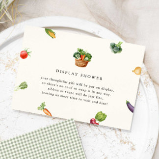 Fresh Off The Market Bridal Shower Display Shower Enclosure Card