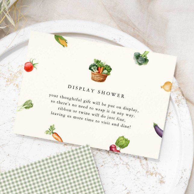 Fresh Off The Market Bridal Shower Display Shower Enclosure Card (Creator Uploaded)