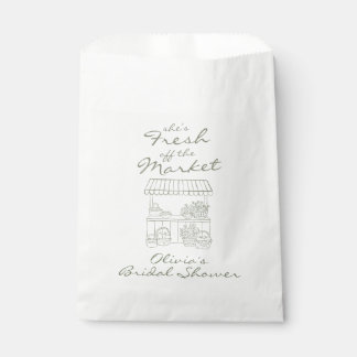 Fresh off the Market Bridal Shower Favour Bag