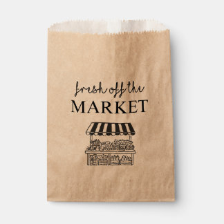 Fresh Off the Market Bridal Shower Favour Bags 