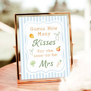 Fresh Off the Market Bridal Shower Guess How Many Poster