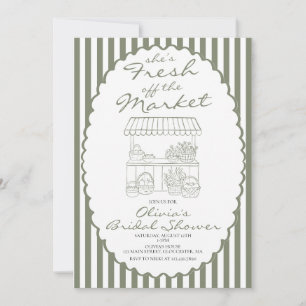 Fresh off the Market Bridal Shower Invitation