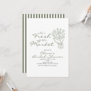 Fresh off the Market Bridal Shower Invitation