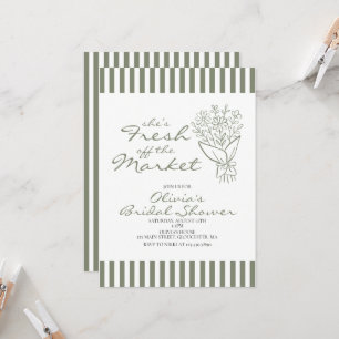 Fresh off the Market Bridal Shower Invitation