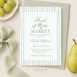 Fresh Off the Market Bridal Shower Invitation