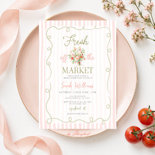 Fresh Off the Market Bridal Shower Invitation