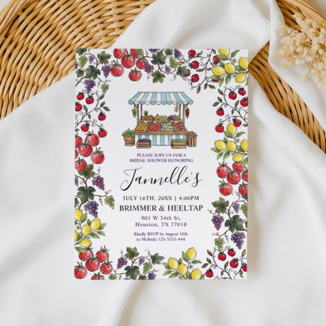 Fresh Off The Market Bridal Shower Invitation (Creator Uploaded)