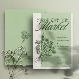 “Fresh Off the Market” Bridal Shower Invitation