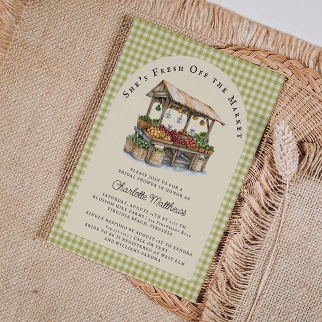 Fresh Off the Market Bridal Shower Invitation  (Fresh Off the Market Bridal Shower Invitation )