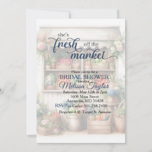 Fresh off the market bridal Shower Invitation