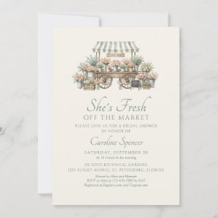 Fresh Off The Market Bridal Shower Invitation