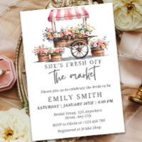 Fresh Off The Market Bridal Shower Invitation Temp