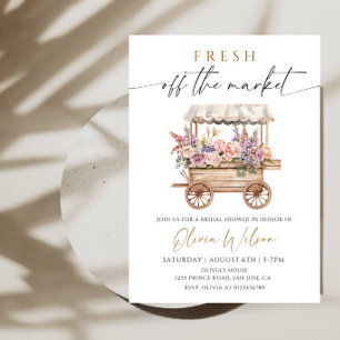 Fresh Off the Market Bridal Shower Party Invitation