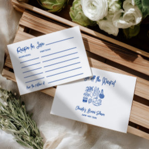 Fresh Off The Market Bridal Shower Recipe Advice  Enclosure Card