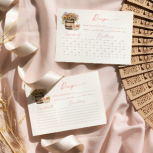 Fresh Off The Market Bridal Shower Recipe Card