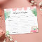 Fresh Off The Market Bridal Shower Recipe Card